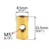 Wanyifa Titanium Nut M5 Cylindrical Nuts for Bicycle Seat Fixed Pack of 6 (Gold) view 2