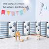 Wall Stickers Thick Soft Wall Sticker Self-Adhesive Wallpaper, 3D Cartoon Children's Wall Stickers, Safety and Anti-Collision Wall Stickers, PU Leather is Easy to Clean (Size : 180x60x3cm) view 3