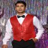 Lars Amadeus Shiny Red Sequin Vest for Men's V-Neck Party Sleeveless Suit Waistcoat Small view 2