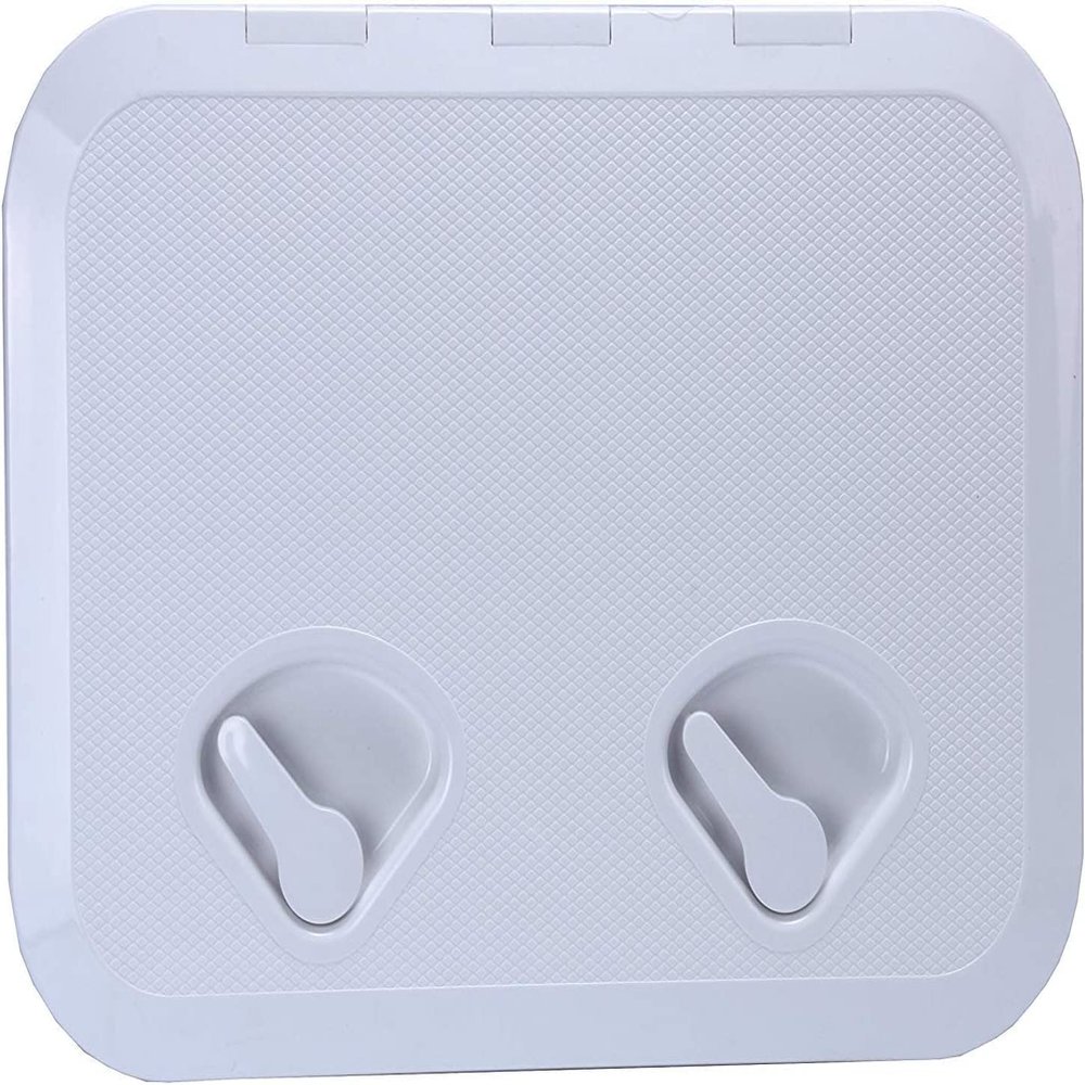 TANFEI Marine Deck Hatch, Boat Deck Hatch Access Hatch and Lid Marine Hatch for Boat (White, 440mm * 315mm)