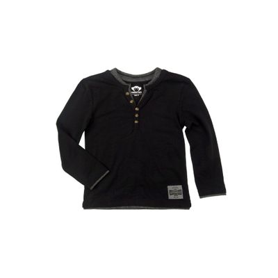 Appaman Kids Boy's Camden Long Sleeve Tee (Toddler/Little Kids/Big Kids) Black 2 Toddler