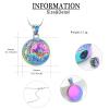 QGJNSGC Sun Moon and Mountain Pendant Urn Necklace for Ashes Cremation Jewelry for Ashes Keepsake Memorial Funeral Gifts (Colourful) view 2