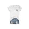 Funny Somebody's Feral Aunt, Club Mother's Day Shirt Somebody's Feral Aunt Shirt Casual Vintage T-Shirts Fun V Neck Tee Funny Tank Tops Loose Tshirts Women Gifts Plus Size 5XL White view 2