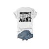 Funny Somebody's Feral Aunt, Club Mother's Day Shirt Somebody's Feral Aunt Shirt Casual Vintage T-Shirts Fun V Neck Tee Funny Tank Tops Loose Tshirts Women Gifts Plus Size 5XL White view 3
