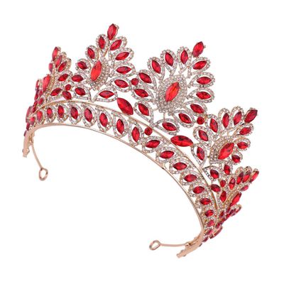 Beavorty 1Pc Baroque Style Bride Crown Rhinestone Bridal Tiara Hair Accessory for Wedding and Special Occasions Elegant Vintage-inspired Design Fit for Brides and Prom