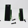 Horizontal Fishing Rod Holders | Carbon Fiber Composite with Screw Mount | Securely Holds Any Fishing Pole| Made in USA (Green/Single) view 3
