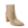 PAZZLE Women's Rhinestone Block Heel Mid Calf Ankle Booties Short Knee High Boots Runway-01 Rosegold 8 view 1