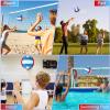 Lenwen 2 Pack Beach Volleyball Official Size 5 for Indoor Outdoor, Waterproof Soft Volleyball with Pump for Adult Beginner Beach Game Gym(Blue, Red, White) view 4