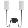 Quorum Lighting 597-2-59 Charlotte Wall Mount, 2-Light 120 Total Watts, Matte Black view 1