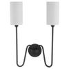 Quorum Lighting 597-2-59 Charlotte Wall Mount, 2-Light 120 Total Watts, Matte Black view 3