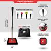 PowerNet Pro Softball & Baseball Batting Tee, 25-45 Inch Adjustable Height, Universal Baseball Tee for Hitting Drills, Includes Sandbag Pro for Added Stability view 3