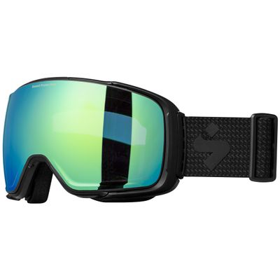 Sweet Protection Interstellar RIG Reflect BLI (Bonus Lens Included) Ski Goggles - Ski and Snowboard UV Protection and Anti-Fog Goggles, RIG Emerald+RIG L Amethyst/Matte Black/Black Trace, one Size