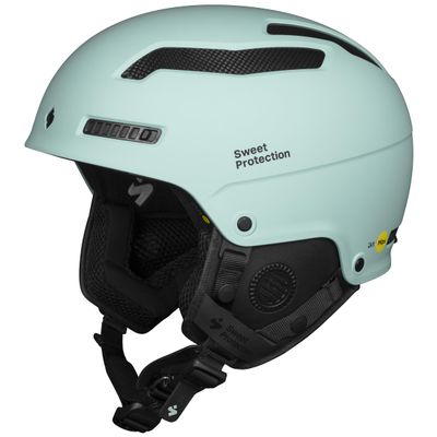 Sweet Protection Trooper 2Vi MIPS Snowboarding and Ski Helmet - Advanced Protective Gear for Freeriding with Adjustable Ventilation, Misty Turquoise, Small/Medium