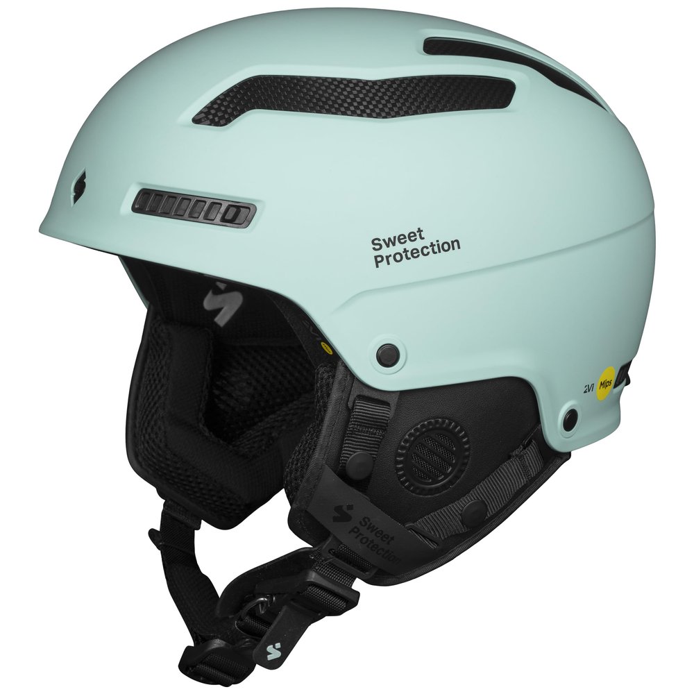 Sweet Protection Trooper 2Vi MIPS Snowboarding and Ski Helmet - Advanced Protective Gear for Freeriding with Adjustable Ventilation, Misty Turquoise, Small/Medium