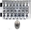 BT Outdoors Round Split Shot Sinker Sz: 1/4, 3/8 oz Aluminum Grey Fishing Weight 15 Cavities Do it Molds view 1
