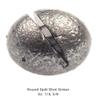 BT Outdoors Round Split Shot Sinker Sz: 1/4, 3/8 oz Aluminum Grey Fishing Weight 15 Cavities Do it Molds view 2