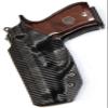 REVKEL Custom Kydex Molded IWB/AIWB Holster Compatible with Beretta 84/81/B/BB (Round Trigger Guard). Black Right Hand Draw. Hand Crafted in Texas, USA. view 2
