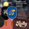 Rally Republic Officially Licensed Collegiate Pickleball Paddle - USA Pickleball Association Approved Racket - Lightweight Honeycomb Core, Carbon Fiber Exterior, Premium Leather Grip for Comfort view 3