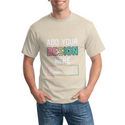 EastSail Custom T-Shirts for Men and Women with Personalized Design Options Natural