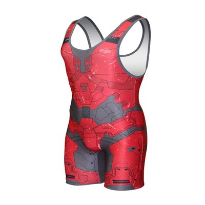 Matman USA The Valhalla Men's Wrestling Singlet (Red, X-Large)