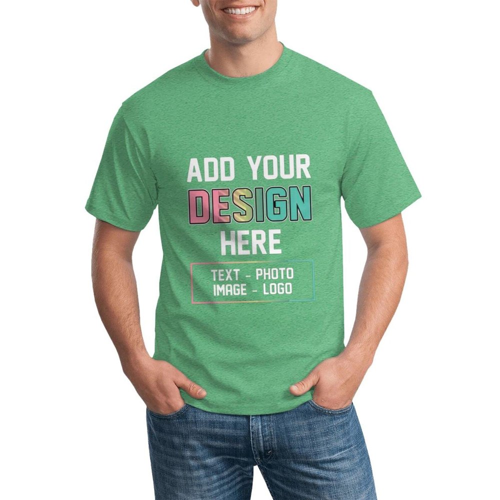 EastSail Custom T-Shirts for Men and Women with Personalized Design Options Irish Green