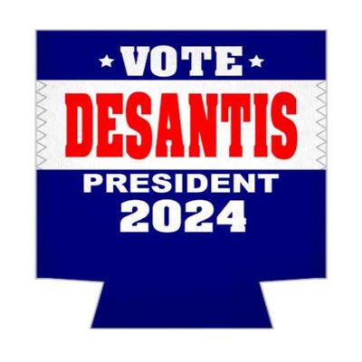 1 Pack - Vote For Desantis 2024 Election Political Drink Cooler Sleeve
