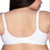 Vanity Fair Womens Wireless Comfort Bra, Customize Your Shape & Support: Convertible Straps, Easy Pullover, Back Smoothing Bra, Seamless Stretch - White, Small US view 3