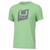 HUK Youth Performance Fishing Logo Tee, Short Sleeve T-Shirt for Kids, Slice Logo - Patina, Medium view 1