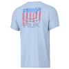 HUK Boys Short Sleeve Performance Tee, Kids Fishing T-Shirt, Huk Salute - Ice Water, Medium US view 1