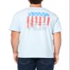 HUK Mens Fishing Graphic Tee, Performance Short Sleeve, Quick-Dry, Huk Salute - Ice Water, Medium view 2