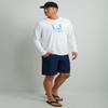 HUK Mens Icon X Hoodie, Fishing With Sun Protection For Shirt, White, 3X-Large US view 2