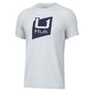 HUK Youth Performance Fishing Logo Tee, Short Sleeve T-Shirt for Kids, Slice Logo - White, Small view 1