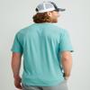 HUK Mens Short Sleeve Performance Tee, Fishing T-Shirt for Men, HUK Stacked Logo - Marine Blue, XX-Large view 2