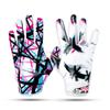 TAQCHA Jester Cross Eyes Football Gloves - Elite Trendy Wide Receiver Gloves  Extra Sticky Grip for Game Day, Training, High School and College - Adult and Youth Sizes (White, Adult - Small) view 3