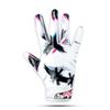 TAQCHA Jester Cross Eyes Football Gloves - Elite Trendy Wide Receiver Gloves  Extra Sticky Grip for Game Day, Training, High School and College - Adult and Youth Sizes (White, Adult - Small) view 4