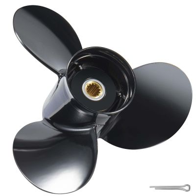 JSPROP Boat Propeller fit Johnson Evinrude OMC Stern Drive 40-140 HP Engines 13 Spline Tooth Outboard Prop RH OEM Propeller for 50 60 65 70 75 85 88 90 100 110 112 115 120 125 135 HP (13.2X21)
