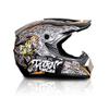 Youth Motocross Helmet, FMVSS 218 Certified Full-Face Motorcycle Helmet for Dirt Bike & ATV, Lightweight and Comfortable, 4-Piece Set (Small, White Magic) view 2