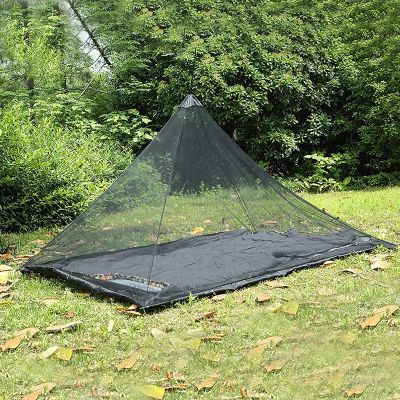 Mosquito Mesh Net with Carry Bag Camping Tent Shelter Screen House Room Screened Mesh Net Outdoor Patios Canopy Netting Curtain