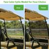 10L0L Foldable Golf Cart Windshield for Club Car DS 2000-Up Gas & Electric Models, UV-Proof & Impact Resistant, Lightweight Golf Cart Windshield-Tinted view 4