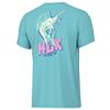HUK Boys Short Sleeve Performance Tee, Kids Fishing T-Shirt, Sail Bones - Marine Blue, Small US view 1