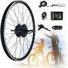 GEHPYYDS Electric Bike Conversion Kit, 36V/48V 350W/500W eBike Front Hub Motor Set, 20"/24"/26"/27.5"/28"/29"/700C Front Wheel,Ebike Front Wheel Conversion Kits with LCD7C Display,20in-48V/500W view 1