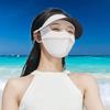 Ice Silk Breathable Outdoor Hanging Ear Sunscreen Mask UPF 50+ Breathable Sun UV Protection Face Mask for Women (A Light Green,US,Alpha,Medium,Regular,Regular) view 2