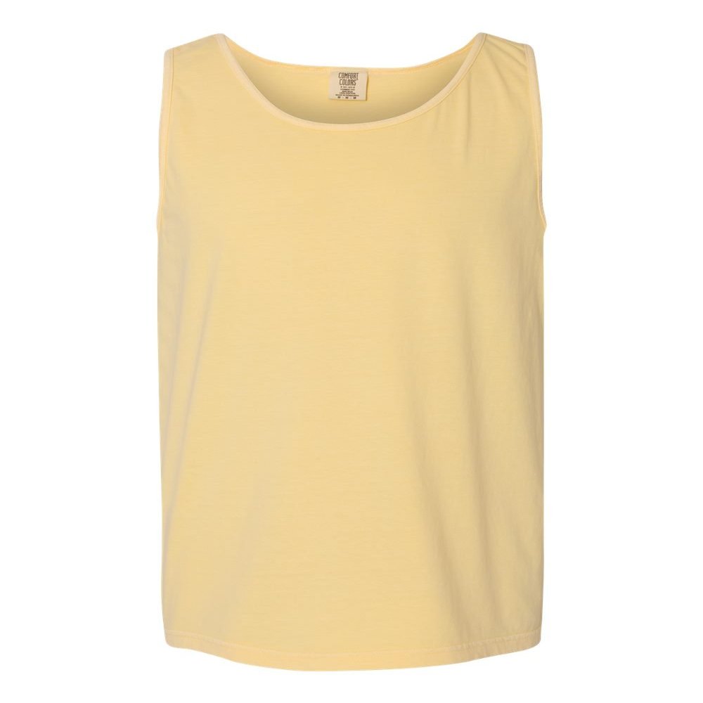 Mens 6.1 Oz. Ringspun Garment-Dyed Tank (9360) -Butter -S