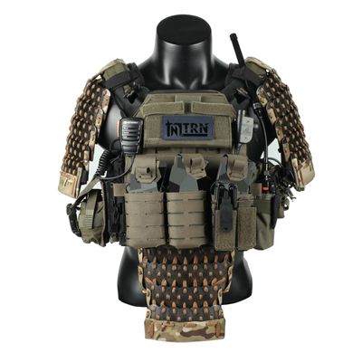 KAROYD Samurai Tactical Armor, Tactical Armor Full Set - Includes 2X Shoulder Armor+1x Groin Armor+2X Wrist Armor (Without Vest)