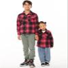 ZENTHACE Kids Girls Sherpa Lined Flannel Shacket Jacket Plaid Flannel Shirts Winter Fleece Jackets Boy Hot Pink XXL Size 18-20 view 2