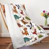 Cute Dinosaur Theme Throw Blanket Lightweight Soft Blanket for Women Mom Adult Couch Bed Camping Outdoor Picnic Travel Outdoor (30 x 40 in) view 4