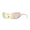 ICARA Futuristic Sunglasses for Men Women Fashion Y2K Wrap Around Sun Glasses (PINK) view 2