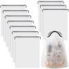 Clear Shoe Bags - 10 PCS, 15.7" x 11.8", Drawstring Travel Shoe Bags for Packing, Waterproof Dustproof Portable Shoe Storage for Men and Women view 1
