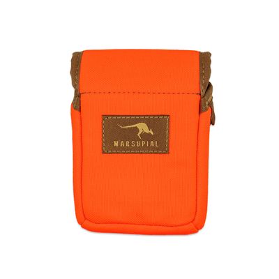 Marsupial Gear Rangefinder Pouch - Magnetic Optics Case Attachment for Quick Access to Hunting Range Finders with Fleece Lining to Protect Your Gear, Blaze, Large