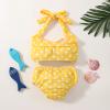Baby Girl Bikini Kids Toddler Polka Dot Swimsuits Swimwear Beach Bathing Suit Bikinis Set Girls (Yellow, 0-6 Months) view 3